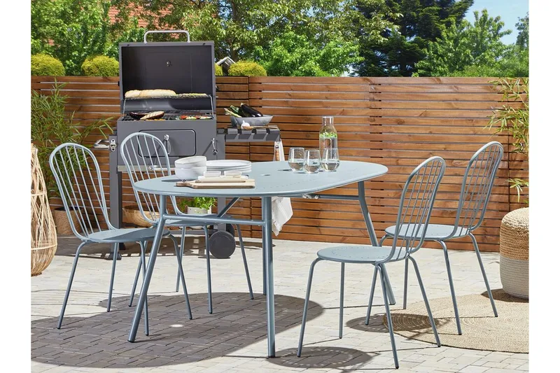 Victoriaville Matstol Utomhus - Blå - Utemöbler - Balkong - Balkongmöbler - Balkongstolar