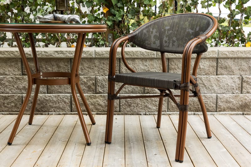 Vila Karmstol Utomhus - Svart - Utemöbler - Balkong - Balkongmöbler - Balkongstolar