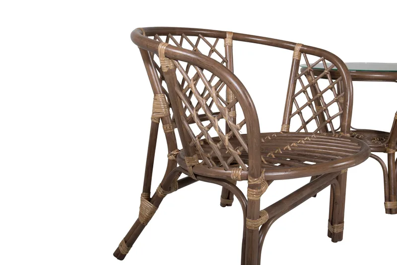 Wera Balkonggrupp 2-sits - Brun/Vit - Utemöbler - Balkong - Balkongmöbler - Balkonggrupper