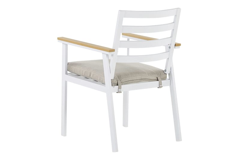 Zanca Karmstol Utomhus - Vit/Ljusbrun/Beige - Utemöbler - Balkong - Balkongmöbler - Balkongstolar