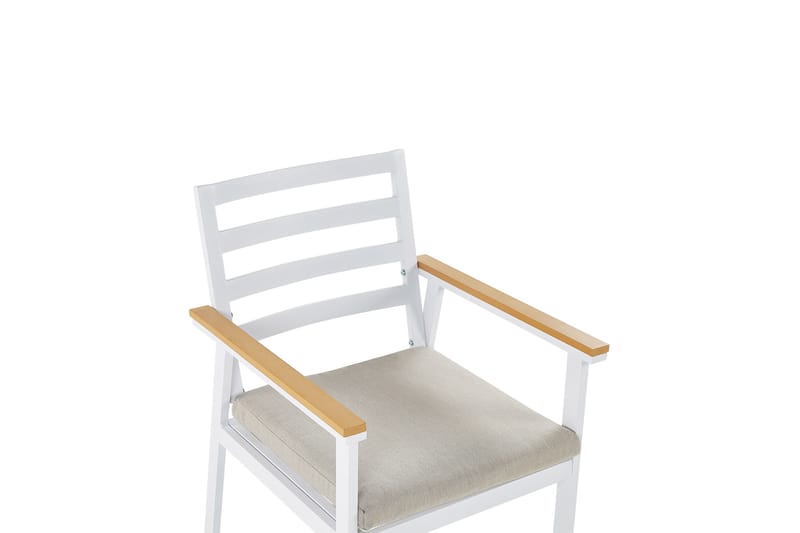 Zanca Karmstol Utomhus - Vit/Ljusbrun/Beige - Utemöbler - Balkong - Balkongmöbler - Balkongstolar