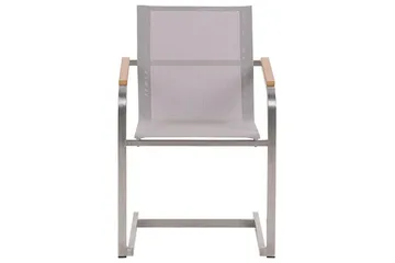 Zervo Karmstol Utomhus - Beige/Silver - Utemöbler - Balkong - Balkongmöbler - Balkongstolar