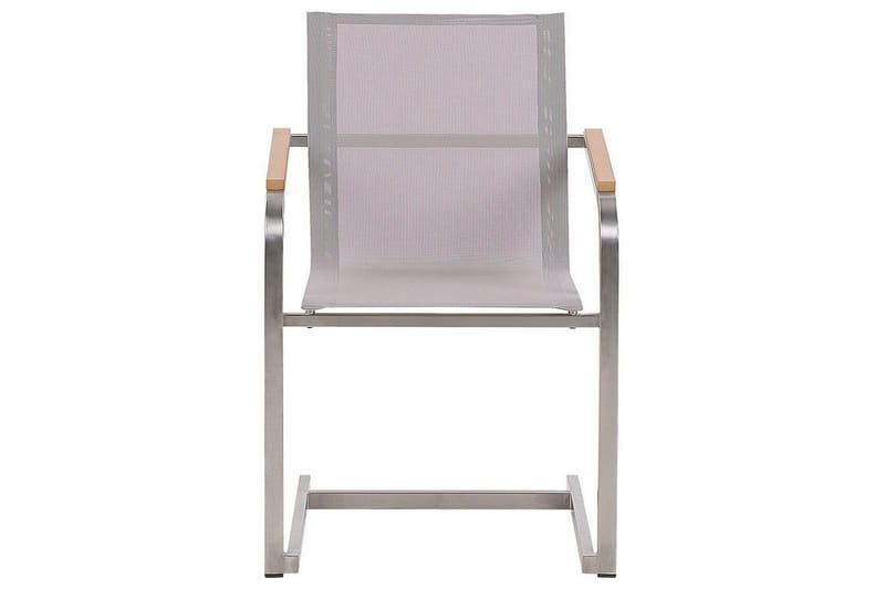 Zervo Karmstol Utomhus - Beige/Silver - Utemöbler - Balkong - Balkongmöbler - Balkongstolar