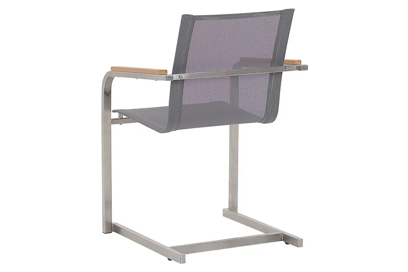 Zervo Karmstol Utomhus - Grå/Silver - Utemöbler - Balkong - Balkongmöbler - Balkongstolar