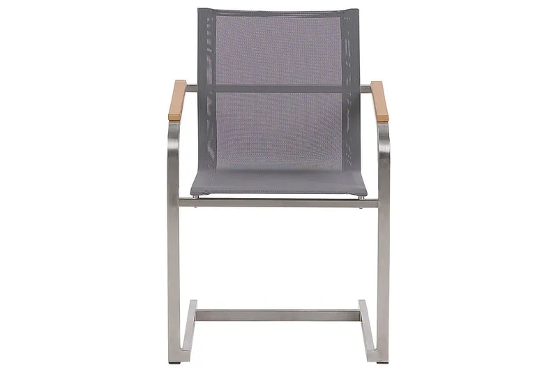 Zervo Karmstol Utomhus - Grå/Silver - Utemöbler - Balkong - Balkongmöbler - Balkongstolar