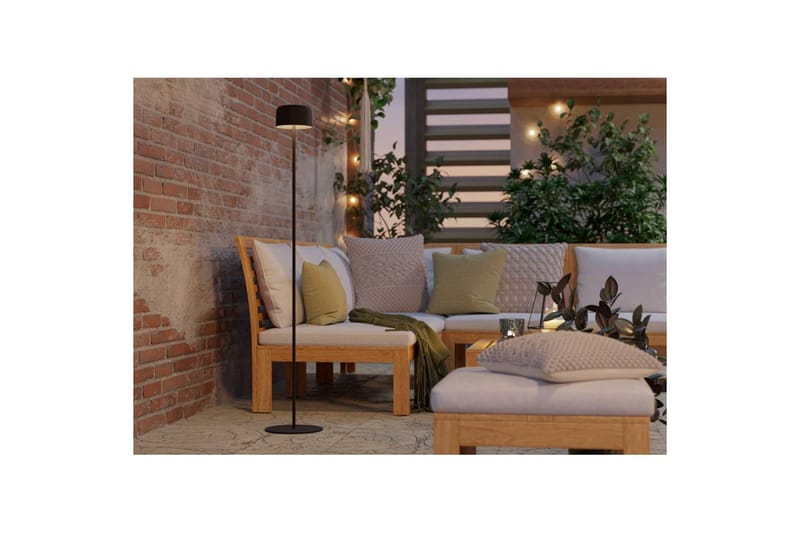 Golvlampa Eglo Roccanova-L Svart - Svart - Utemöbler - Balkong - Balkongbelysning