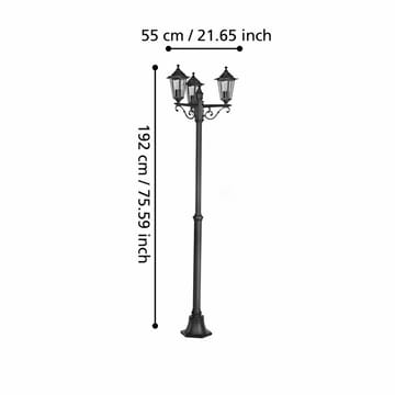 Golvljus Laterna med 3 lampor - 55 cm - Belysning - Utomhusbelysning - Stolplyktor & grindlyktor