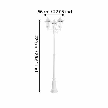 Golvljus Navedo med 3 Lampor - 56 cm - Belysning - Utomhusbelysning - Stolplyktor & grindlyktor