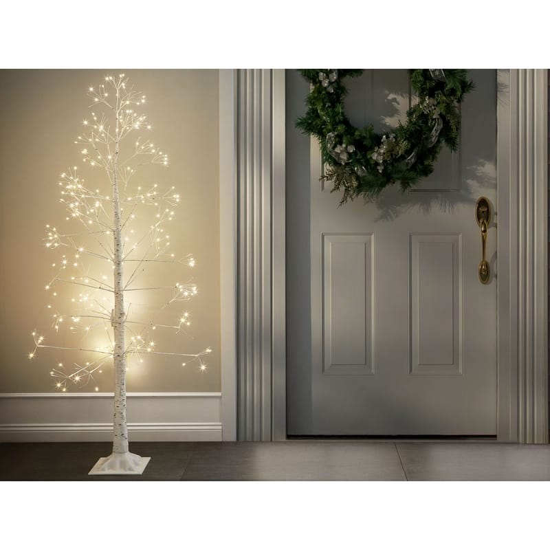 Juldekoration Utomhus Albioni - Vit/45x45x180 cm - Utemöbler - Balkong - Balkongbelysning