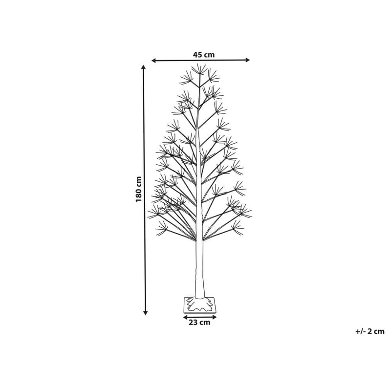 Juldekoration Utomhus Albioni - Vit/45x45x180 cm - Utemöbler - Balkong - Balkongbelysning