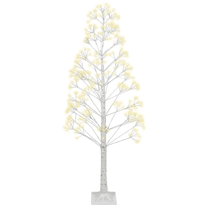 Juldekoration Utomhus Albioni, Vit/45x45x180 cm