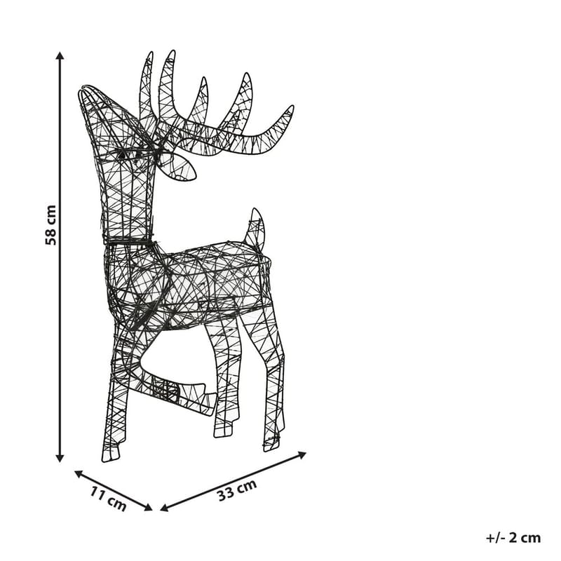 Juldekoration Utomhus Ravsjon - Utemöbler - Balkong - Balkongbelysning