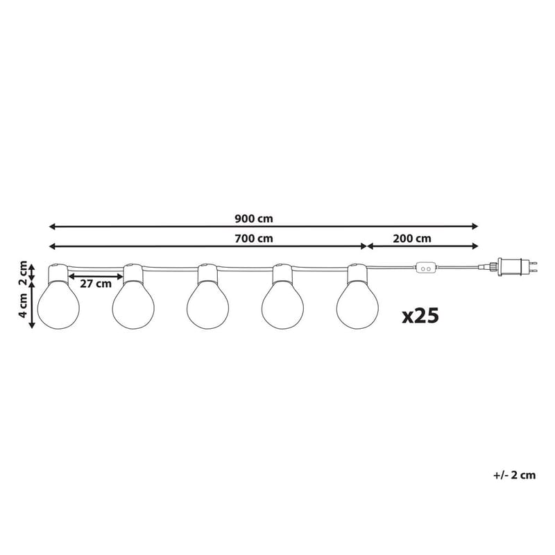 LED-ljusslinga för Utomhusbruk Isortoq - Utemöbler - Balkong - Balkongbelysning