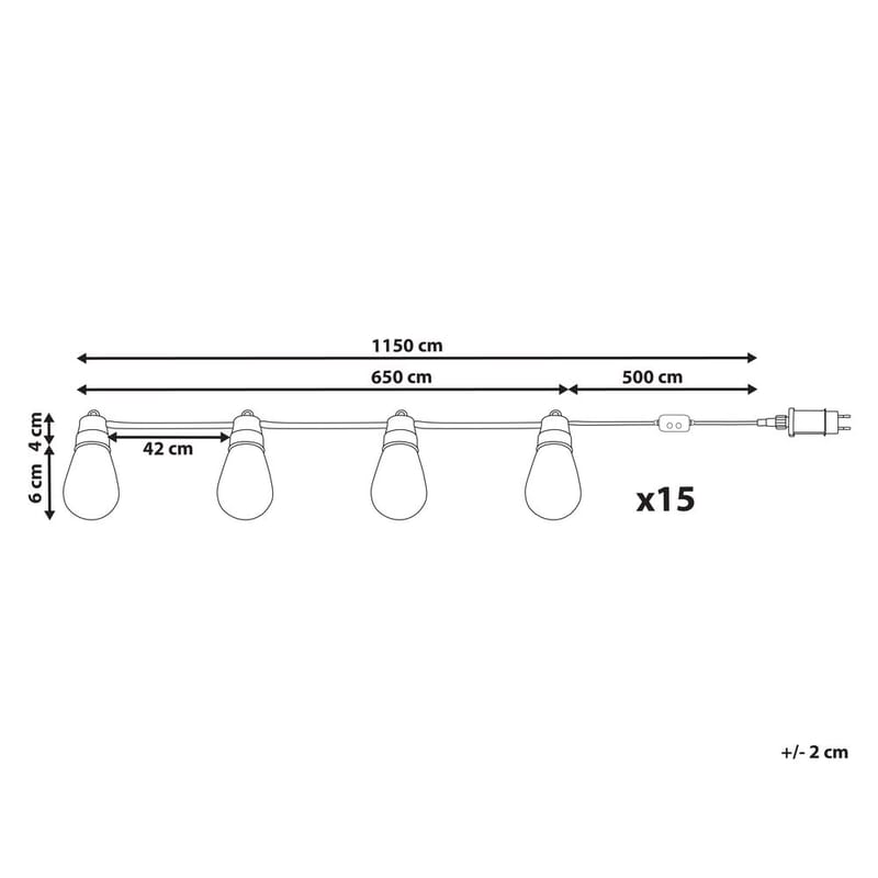 LED-ljusslinga för Utomhusbruk Itilleq - Utemöbler - Balkong - Balkongbelysning