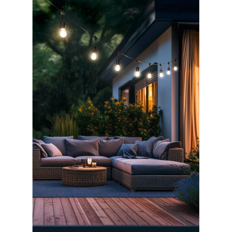 Ljusslinga Chain - Utan skärm - Utemöbler - Balkong - Balkongbelysning