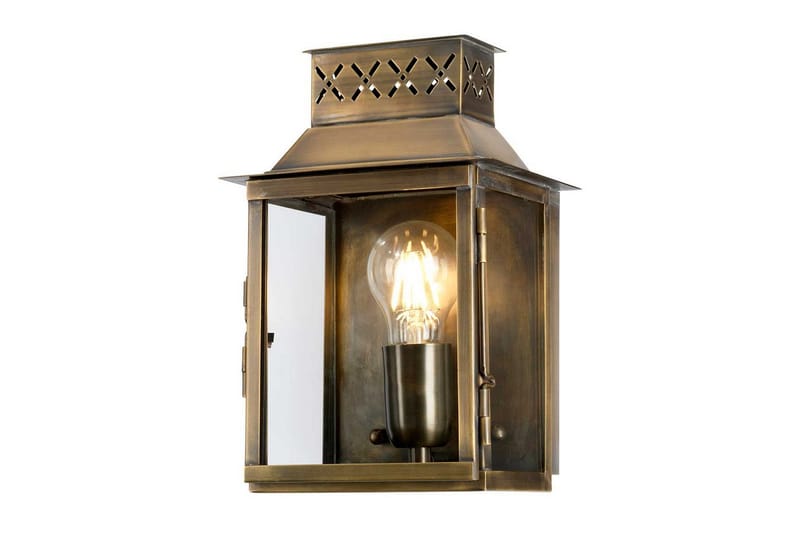 Utomhusvägglampa Elstead Lighting Lambeth Palace Åldrad mässing - Åldrad mässing - Utemöbler - Balkong - Balkongbelysning