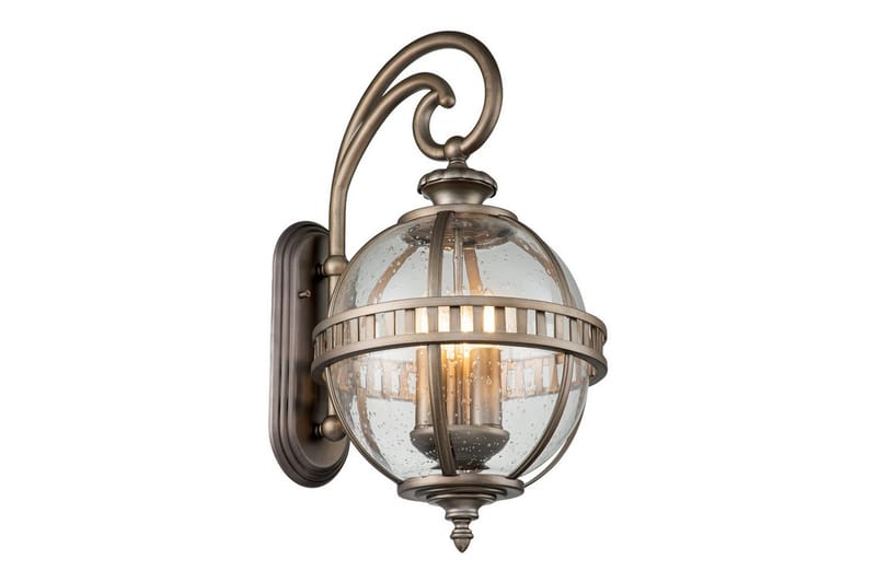 Utomhusvägglampa Kichler Halleron 305x578x375 mm, Polerad brons - 305x578x375 mm, Polerad brons - Utemöbler - Balkong - Balkongbelysning