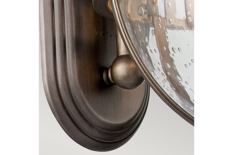 Utomhusvägglampa Kichler Halleron 305x578x375 mm, Polerad brons - 305x578x375 mm, Polerad brons - Utemöbler - Balkong - Balkongbelysning