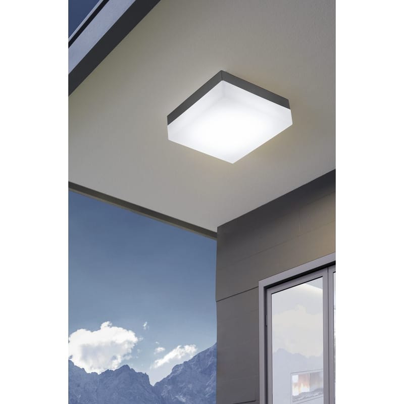 Utvändig vägg-/taklampa Sonella - Antracit - Utemöbler - Balkong - Balkongbelysning