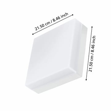 Utvändig vägg-/taklampa Sonella - Vit - Utemöbler - Balkong - Balkongbelysning