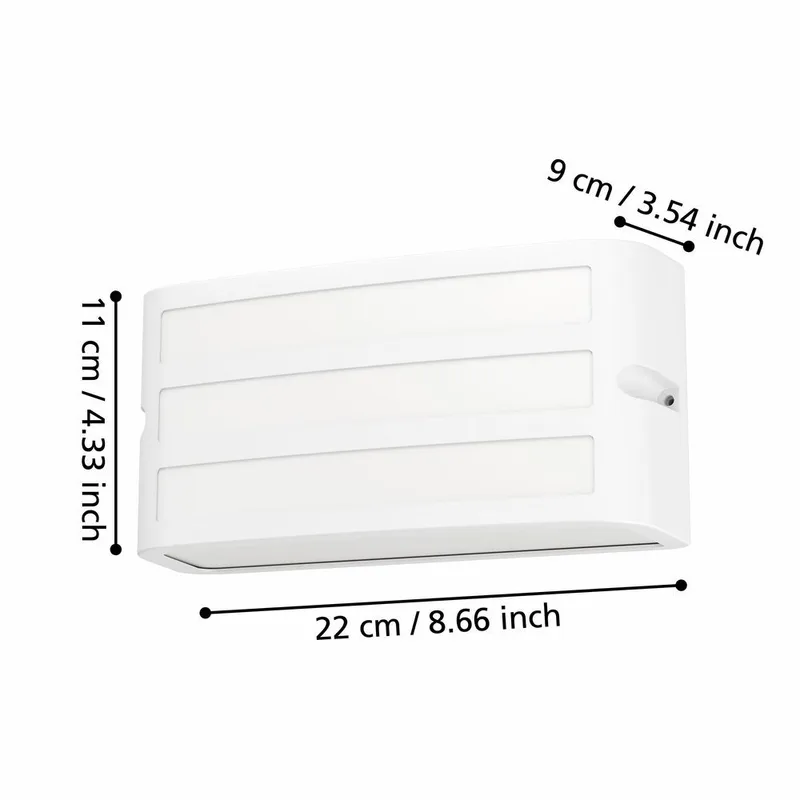 Utvändig vägglampa Camarda Vit - 11 cm - Belysning - Utomhusbelysning - Fasadbelysning