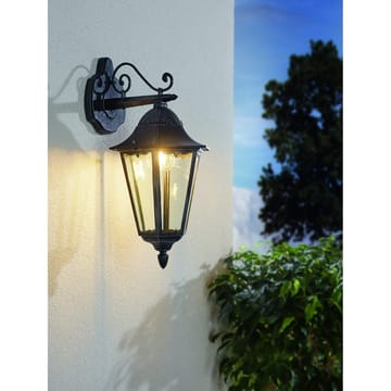 Utvändig vägglampa Navedo Nedåtriktad - Svart/Silverpatina - Belysning - Utomhusbelysning - Fasadbelysning