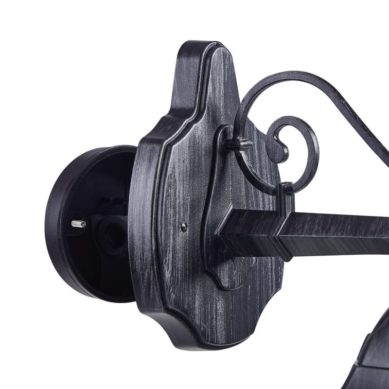 Utvändig vägglampa Navedo Nedåtriktad - Svart/Silverpatina - Utemöbler - Balkong - Balkongbelysning