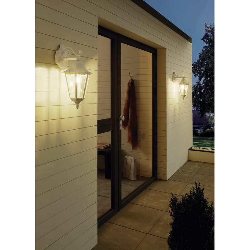 Utvändig vägglampa Navedo Nedåtriktad - Vit - Utemöbler - Balkong - Balkongbelysning