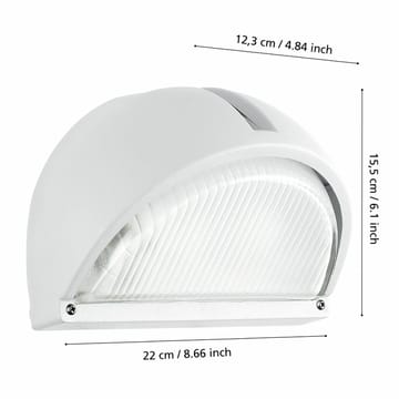 Utvändig vägglampa Onja - Vit - Belysning - Utomhusbelysning - Fasadbelysning