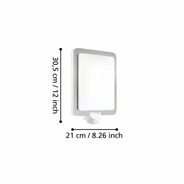 Vägglampa Mussotto - 30,5 cm - Belysning - Utomhusbelysning - Fasadbelysning