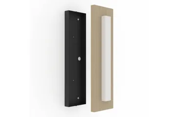 Vägglampa Utebelysning Eglo Bitetto - Vit/Brun - Utemöbler - Balkong - Balkongbelysning