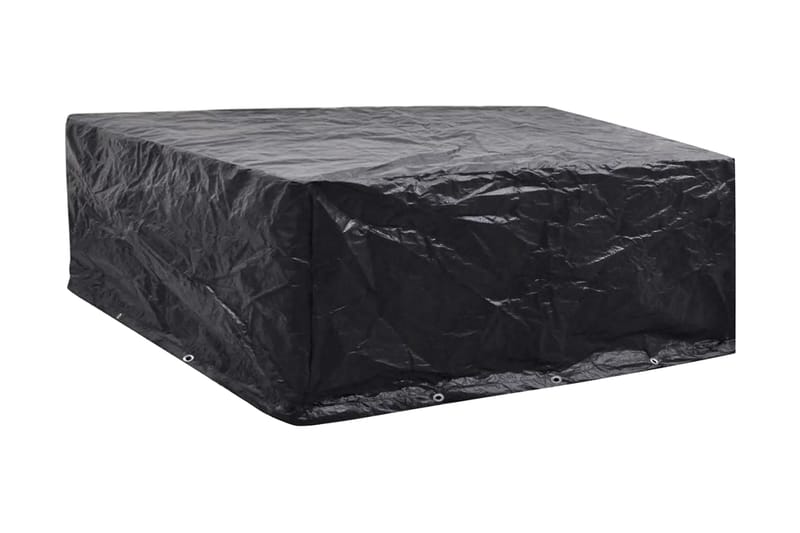 Ã–verdrag till trädgårdsmöbler 10 öljetter 260x260x90 cm - Svart - Överdrag utemöbler