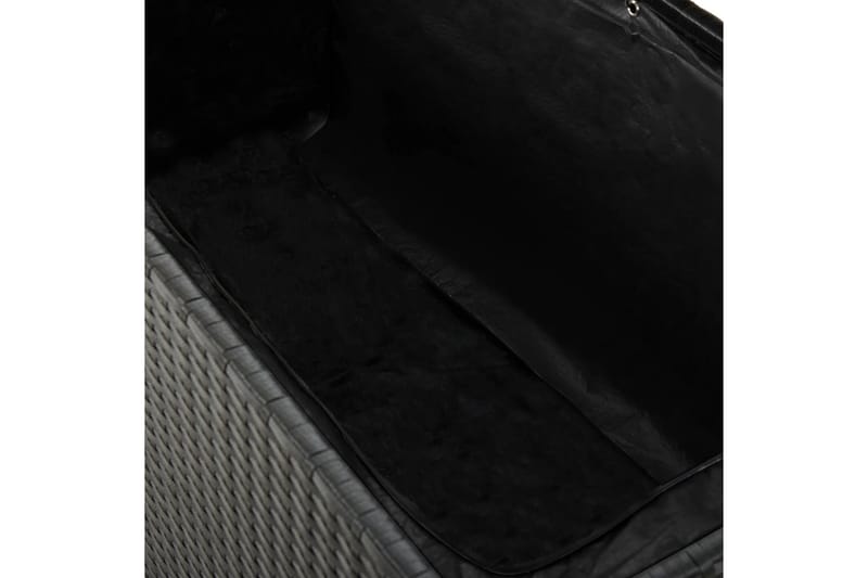 Dynbox 120x50x60 cm konstrotting svart - Svart - Dynboxar & dynlådor