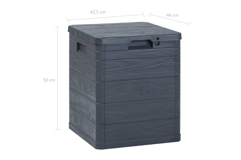 Dynbox 90 liter antracit - Antracit - Dynboxar & dynlådor