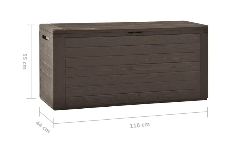 Dynbox brun 116x44x55 cm - Brun - Dynboxar & dynlådor