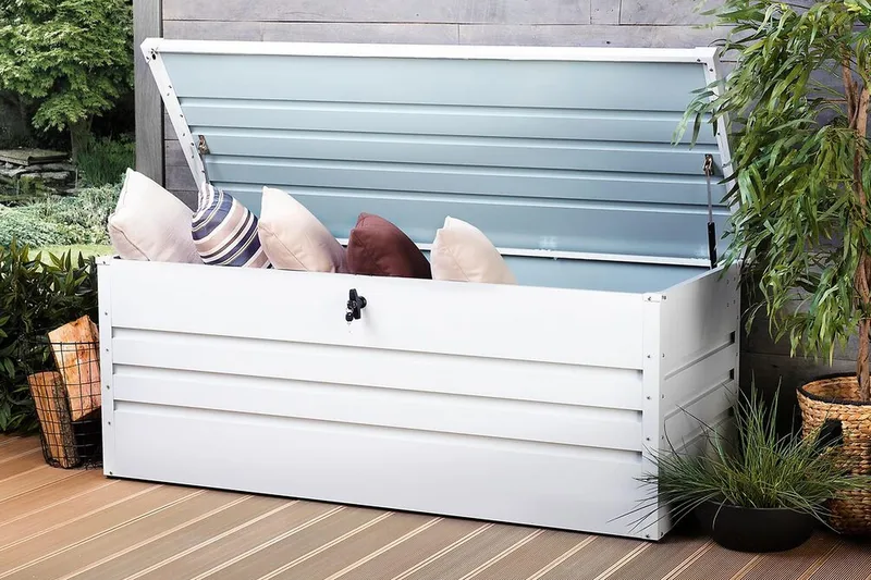 Cebrosa Dynlåda 165 cm - Vit - Utemöbler - Dynförvaring & möbelskydd - Dynboxar & dynlådor