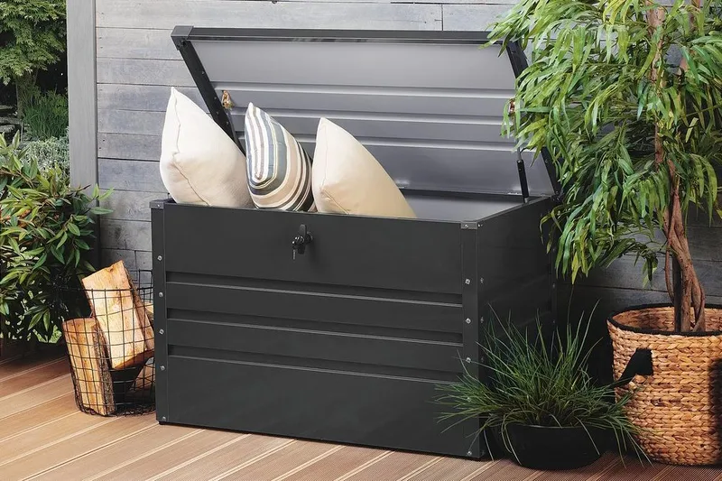 Cebrosa Dynlåda 61|100|62 cm - Grå - Utemöbler - Dynförvaring & möbelskydd - Dynboxar & dynlådor