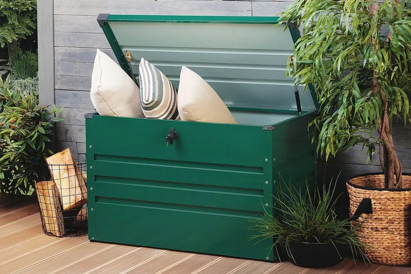 Cebrosa Dynlåda 62|100|64 cm - Grön - Utemöbler - Dynförvaring & möbelskydd - Dynboxar & dynlådor