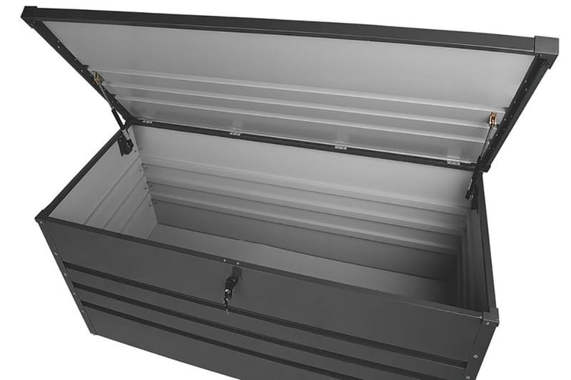 Cebrosa Dynlåda 62|132|64 cm - Svart/Grå - Utemöbler - Dynförvaring & möbelskydd - Dynboxar & dynlådor