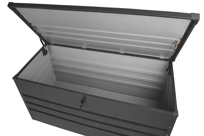 Cebrosa Dynlåda 62|132|64 cm - Svart/Grå - Utemöbler - Dynförvaring & möbelskydd - Dynboxar & dynlådor