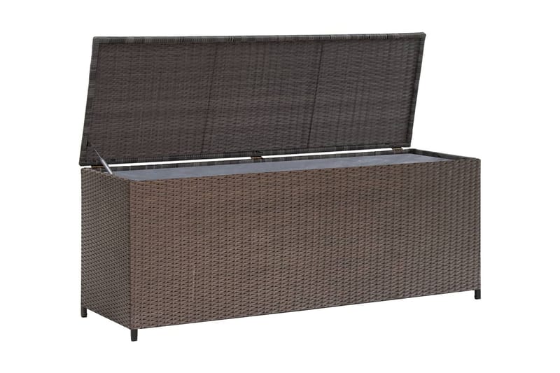 Dynbox 120x50x60 cm konstrotting brun - Brun - Utemöbler - Dynförvaring & möbelskydd - Dynboxar & dynlådor