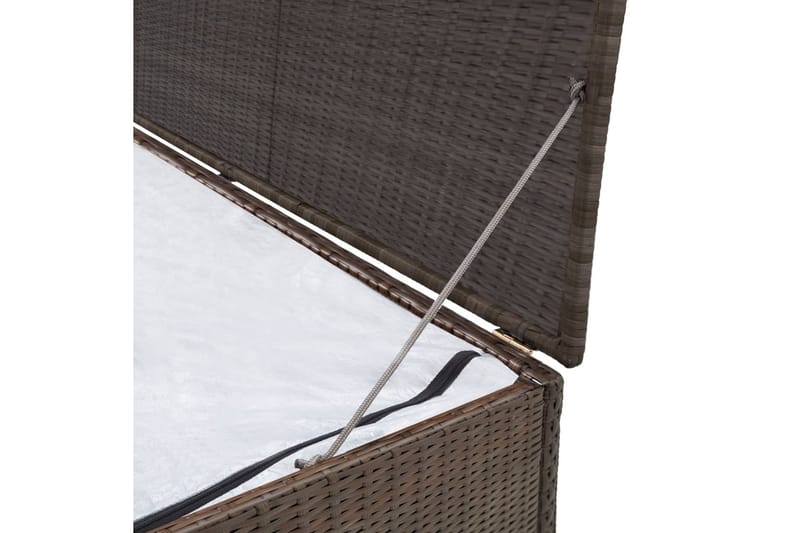 Dynbox 120x50x60 cm konstrotting brun - Brun - Utemöbler - Dynförvaring & möbelskydd - Dynboxar & dynlådor