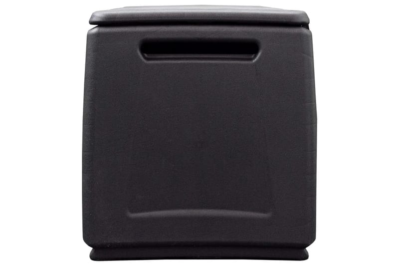 Dynbox 138x53x57 cm 330 L mörkgrå och svart - Grå - Dynboxar & dynlådor