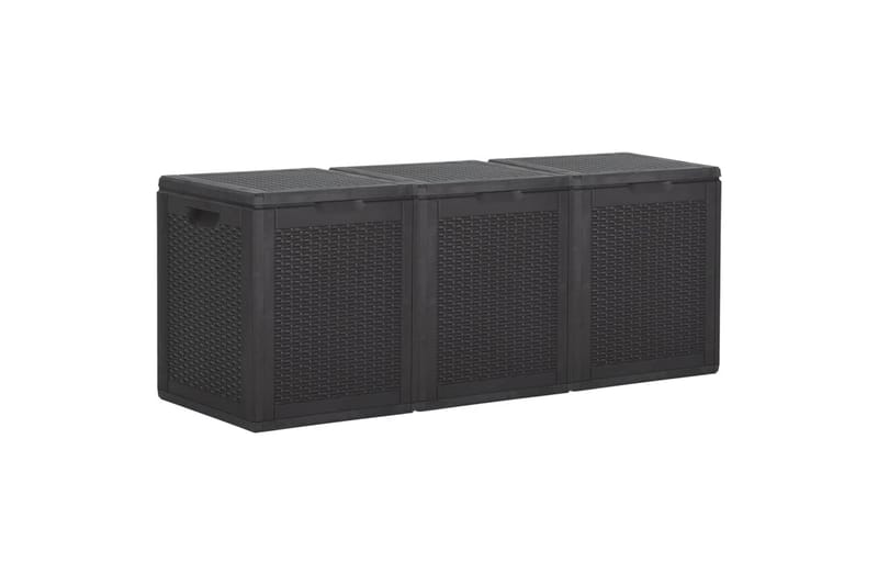 Dynbox 270 liter svart PP-rotting - Svart - Utemöbler - Dynförvaring & möbelskydd - Dynboxar & dynlådor