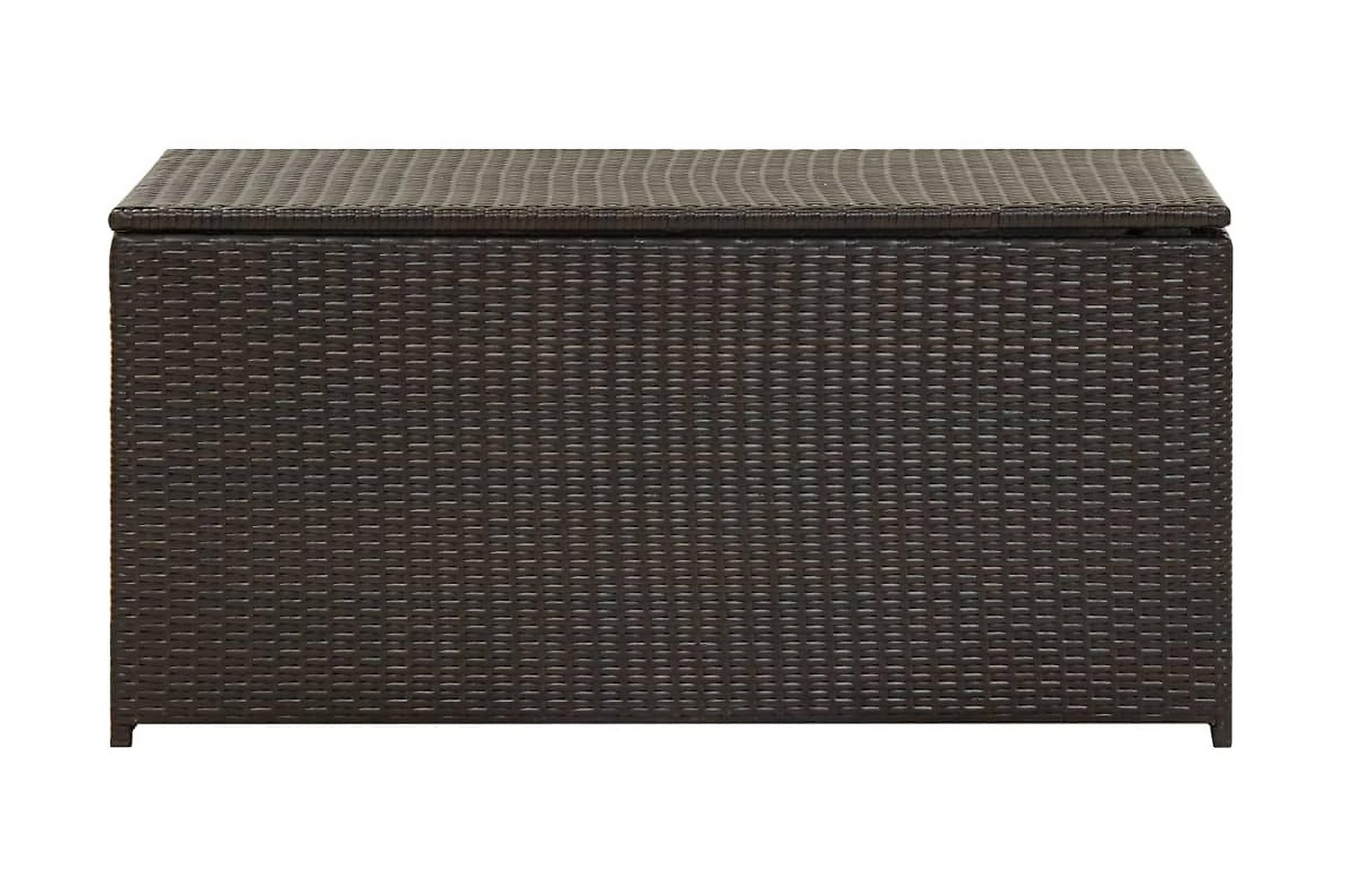 Dynbox konstrotting 100x50x50 cm brun - Brun - Utemöbler - Dynförvaring & möbelskydd - Dynboxar & dynlådor