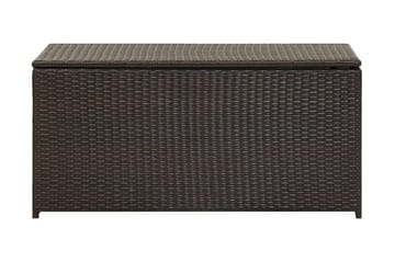 Dynbox konstrotting 100x50x50 cm brun - Brun - Utemöbler - Dynförvaring & möbelskydd - Dynboxar & dynlådor