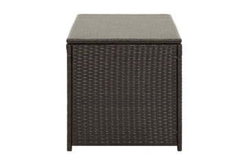Dynbox konstrotting 100x50x50 cm brun - Brun - Utemöbler - Dynförvaring & möbelskydd - Dynboxar & dynlådor