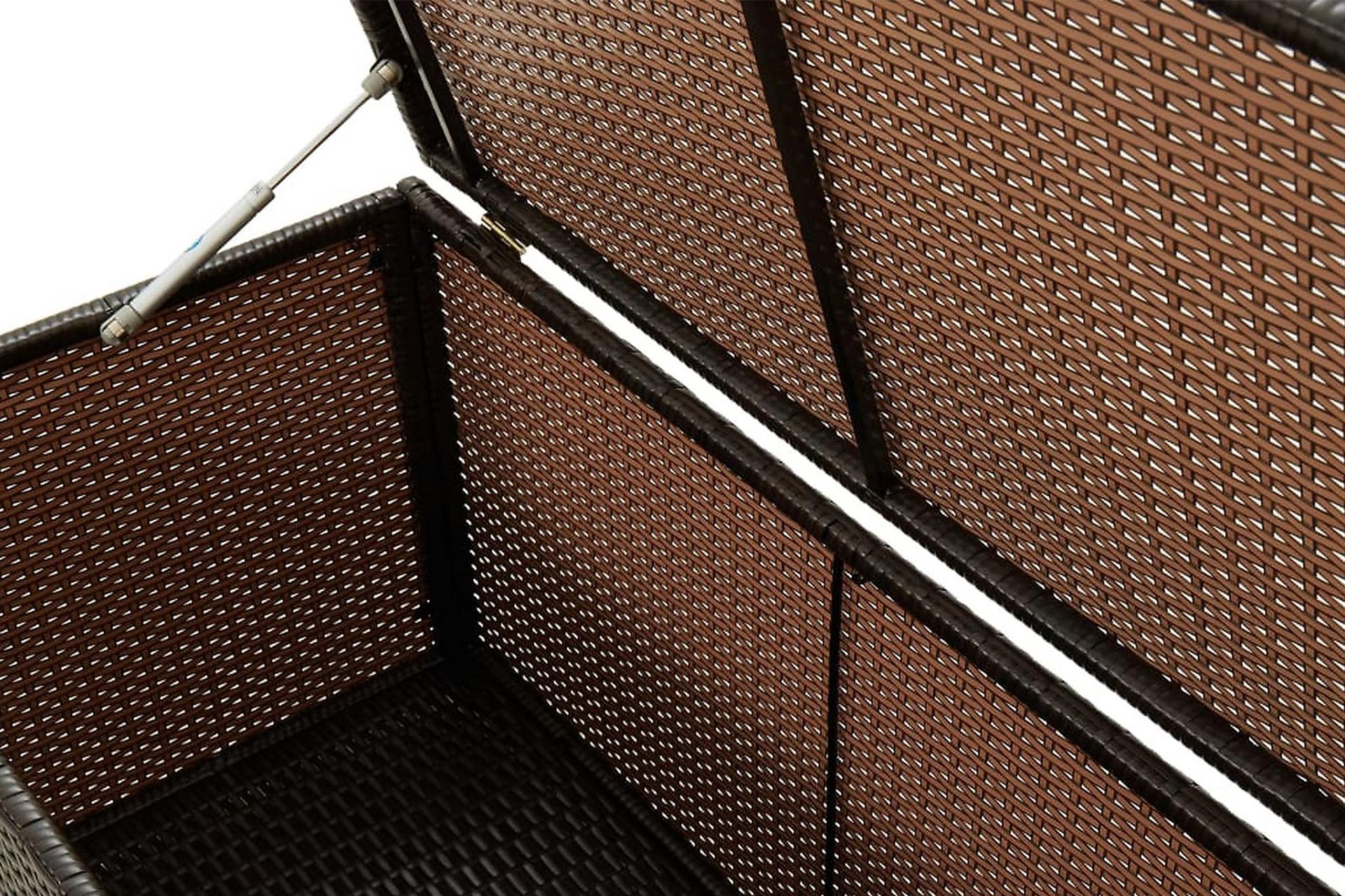 Dynbox konstrotting 100x50x50 cm brun - Brun - Utemöbler - Dynförvaring & möbelskydd - Dynboxar & dynlådor