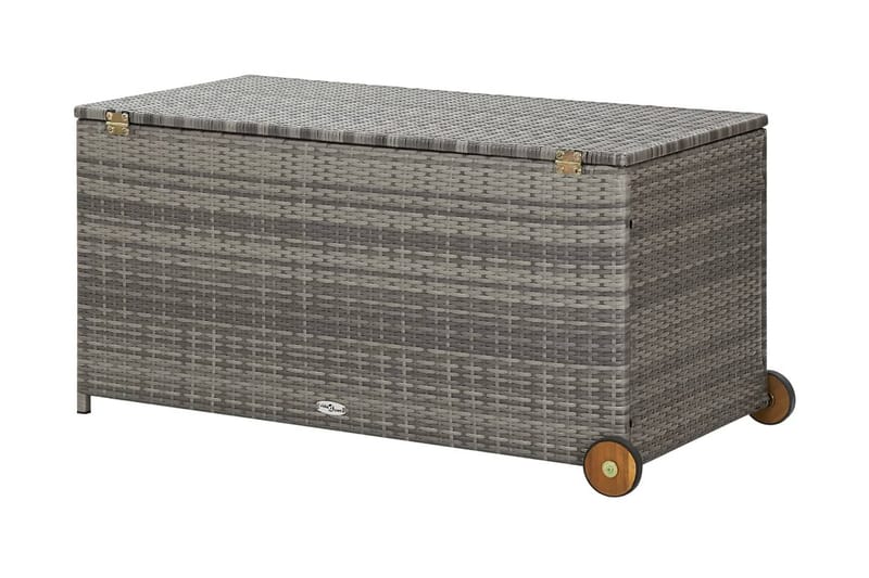 Dynbox ljusgrå 120x65x61 cm konstrotting - Grå - Dynboxar & dynlådor