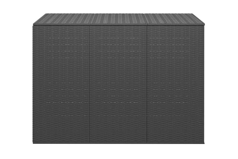 Dynbox PE-rotting 145x100x103 cm svart - Svart - Dynboxar & dynlådor